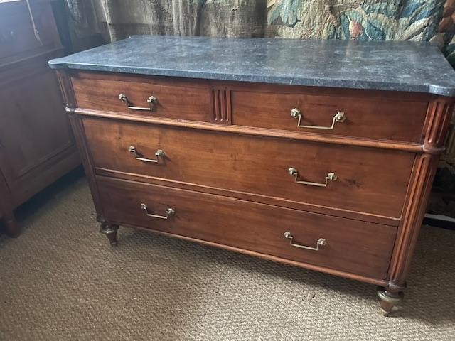 Louis XVI Mahogany Chest Of Drawers From The 18th Century-photo-3