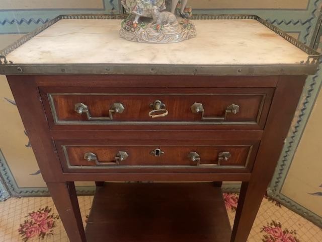 Mahogany Living Room Chiffonnier Table From The Late Louis XVI Period-photo-3