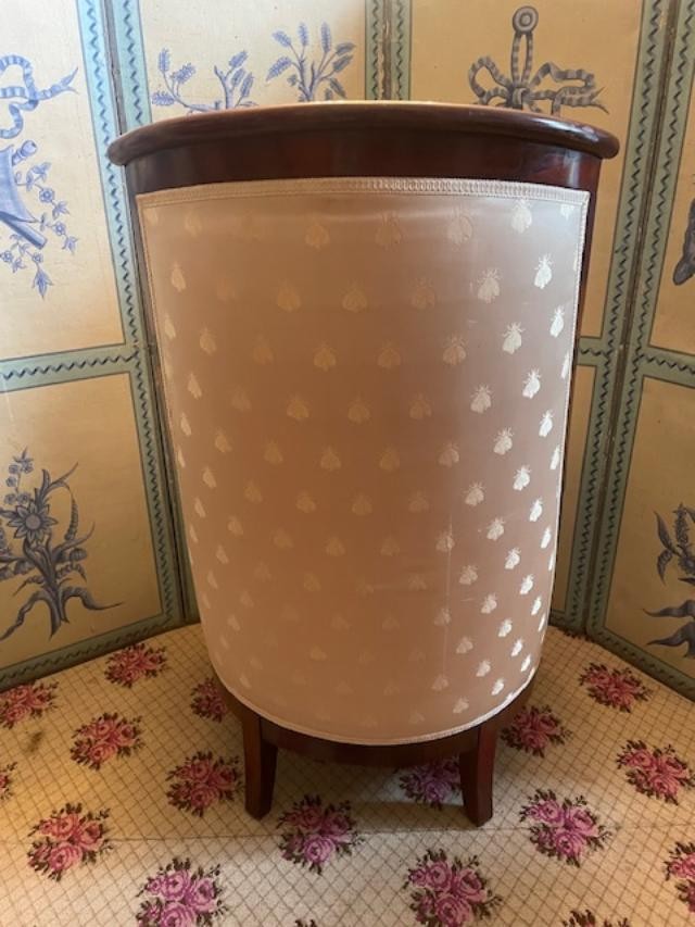 Surprising Mahogany Gondola Armchair From The Empire Period -photo-3