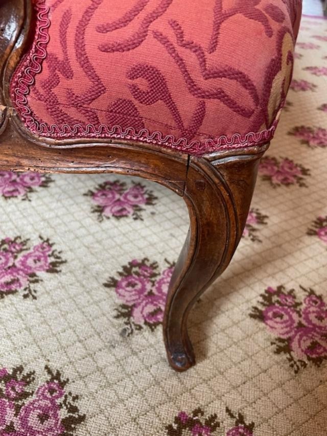 Important 18th Century Louis XV Winged Sofa-photo-3