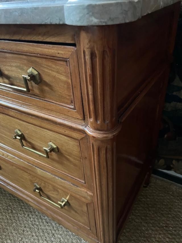 Small 18th Century Louis XVI Mahogany Chest Of Drawers-photo-3