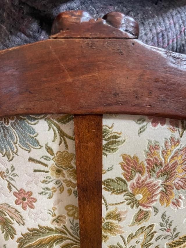 Paire de fauteuils 18 ème en bois naturel d'époque Louis XV-photo-6