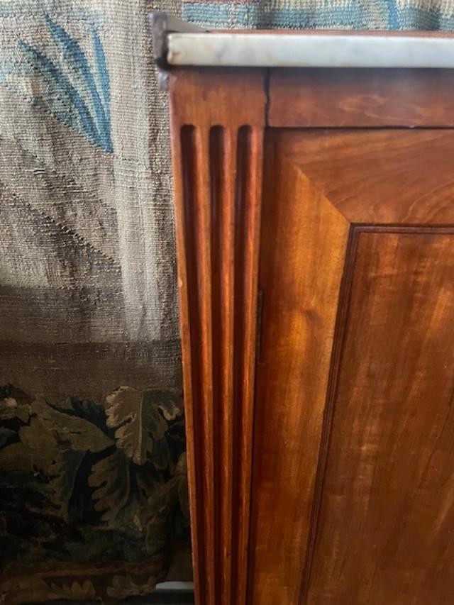 Louis XVI Period Mahogany High-height Cabinet-photo-1