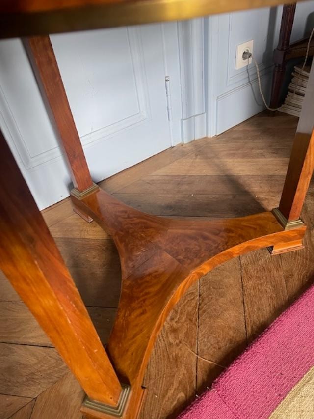 Consulate Period Mahogany Pedestal Table, Very Early 19th Century-photo-2