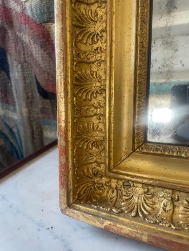 Miroir à palmettes d'époque empire-photo-2