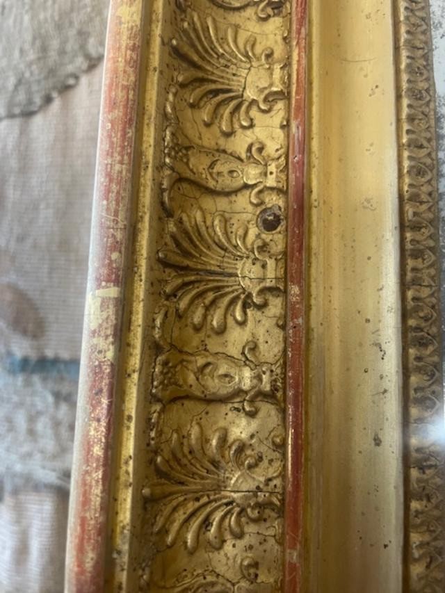 Miroir à palmettes d'époque empire-photo-4