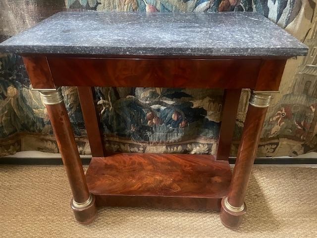 Small Mahogany Console From The Empire Period-photo-2