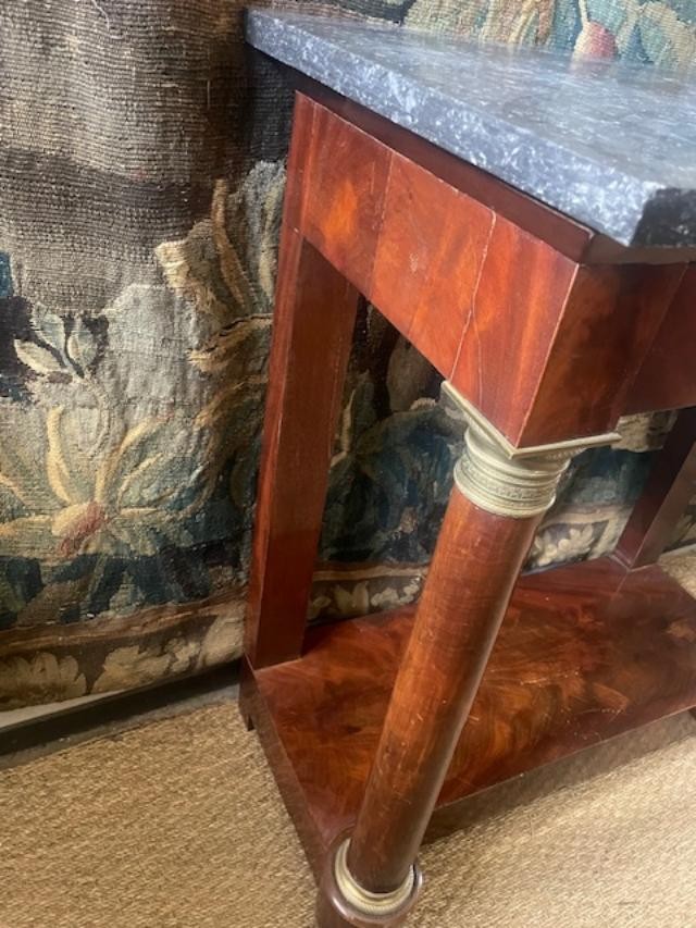 Small Mahogany Console From The Empire Period-photo-2