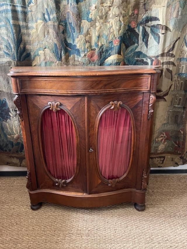 Burr Walnut Display Case From The Late 19th Century