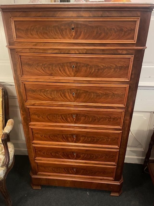 19th Century Mahogany Chest Of Drawers-photo-2