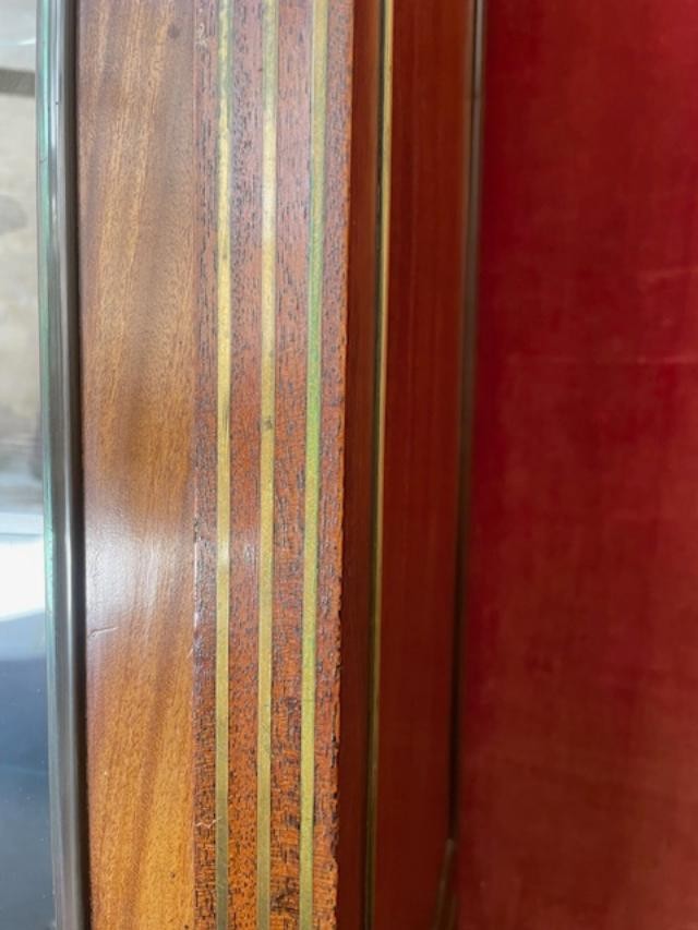 Display Case In Veneered Wood With Gallant Scenes In Martin Varnish In Louis XVI Style-photo-7
