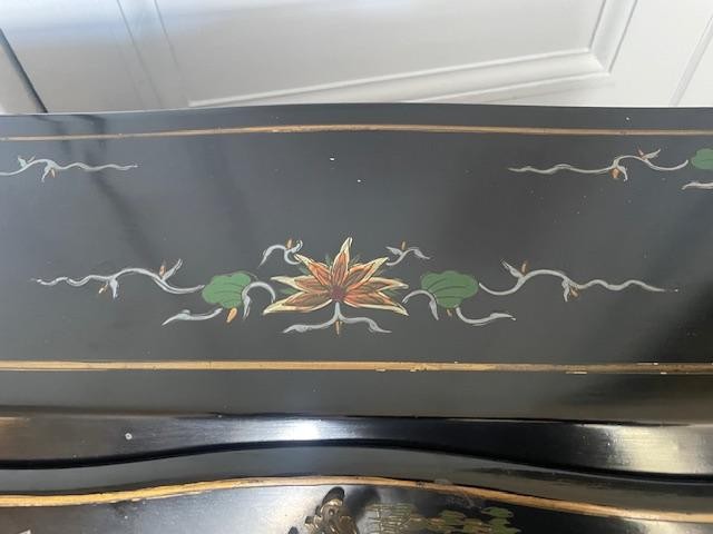 Chinese Lacquered Sloping Desk From The End Of The 19th Century In Louis XV Style-photo-3