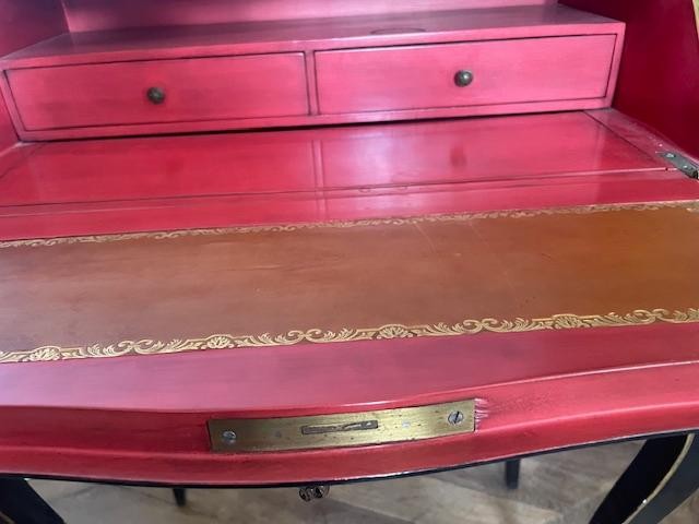 Chinese Lacquered Sloping Desk From The End Of The 19th Century In Louis XV Style-photo-7