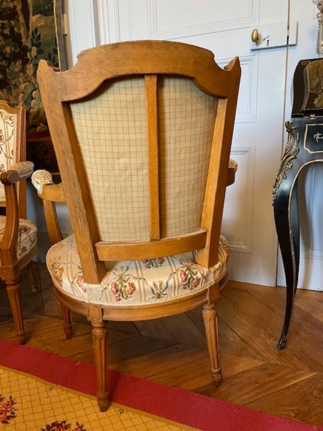 Pair Of Louis XVI Style Cabriolet Armchairs-photo-1