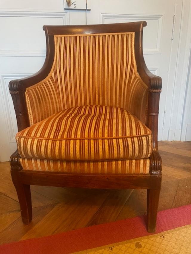 Consulate Period Mahogany Officer's Armchair-photo-2