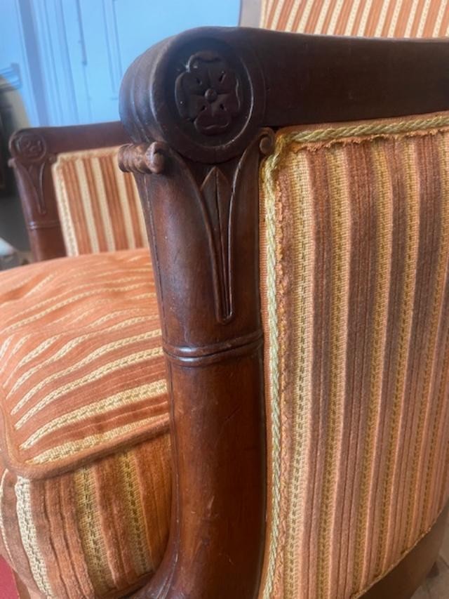 Consulate Period Mahogany Officer's Armchair-photo-4