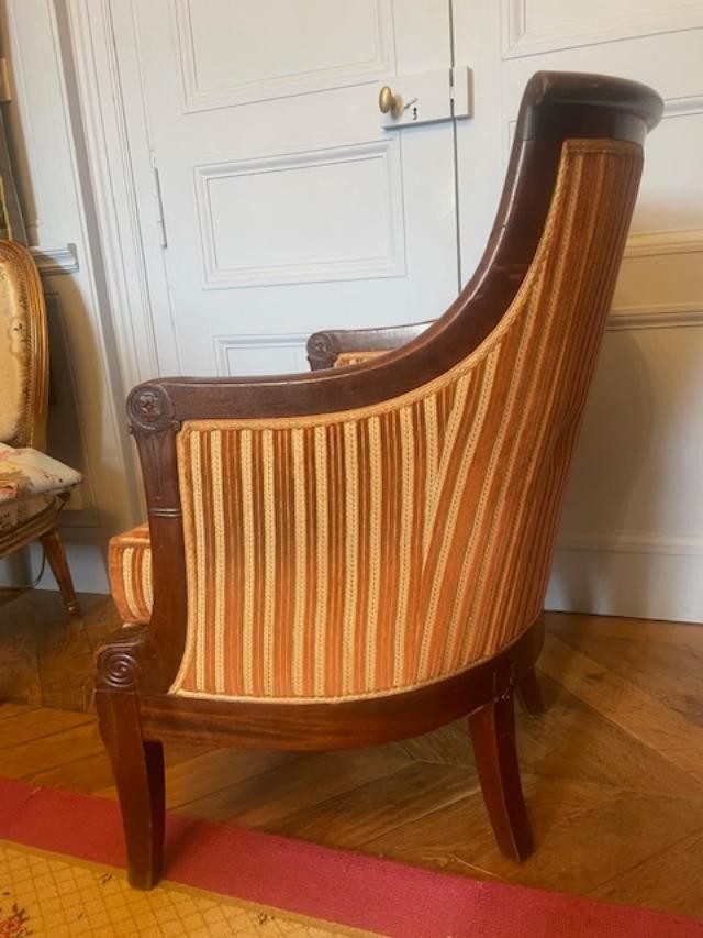 Consulate Period Mahogany Officer's Armchair-photo-1