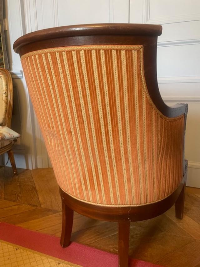Consulate Period Mahogany Officer's Armchair-photo-2