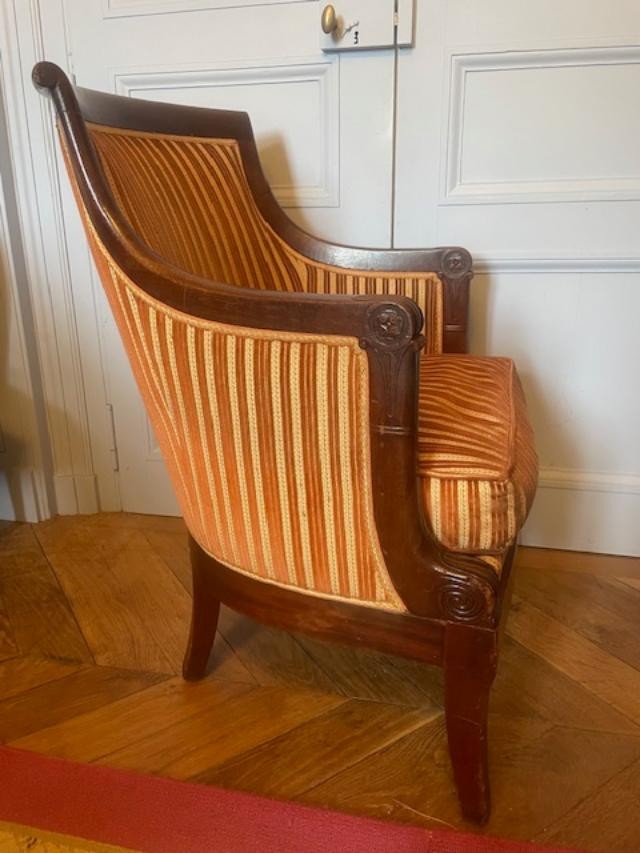 Consulate Period Mahogany Officer's Armchair-photo-3
