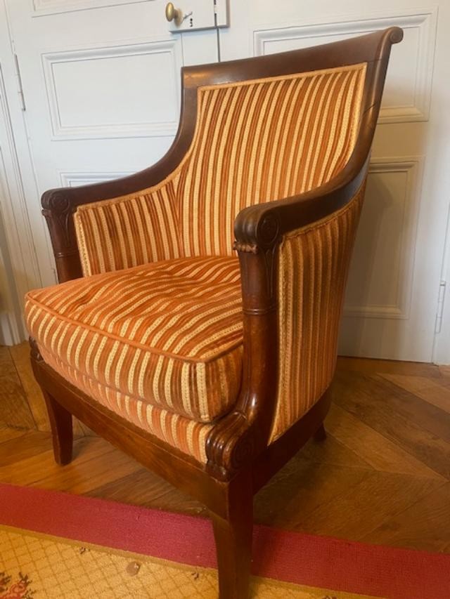 Consulate Period Mahogany Officer's Armchair