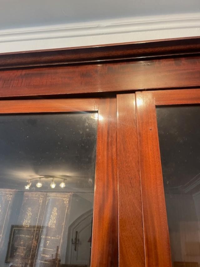Large Three-door Mahogany Bookcase-photo-2