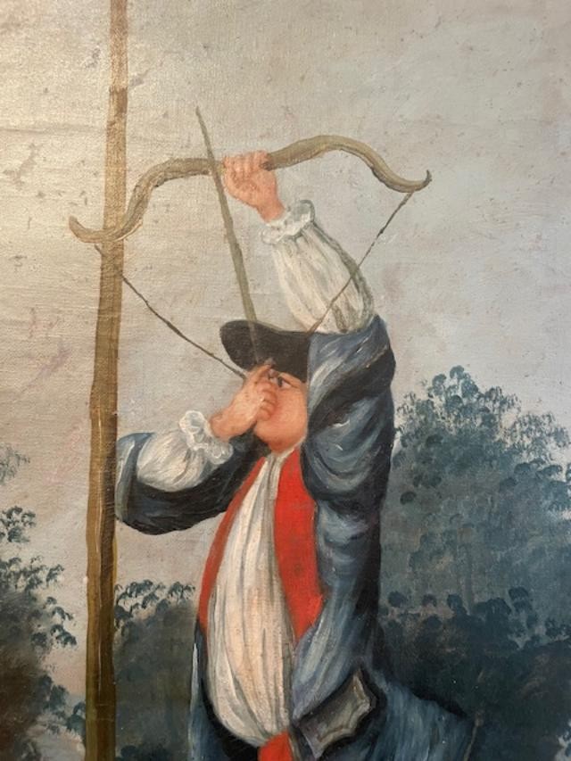 French School Of The 18th Century, Oil On Canvas From The Louis XVI Period-photo-3