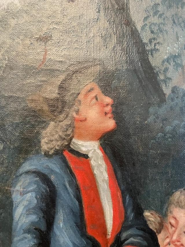 French School Of The 18th Century, Oil On Canvas From The Louis XVI Period-photo-3