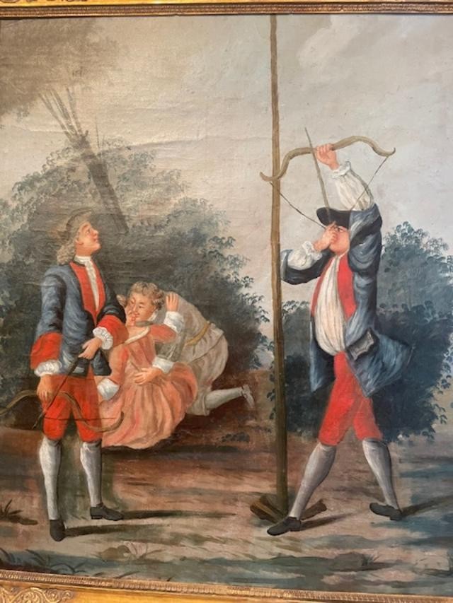 French School Of The 18th Century, Oil On Canvas From The Louis XVI Period-photo-4