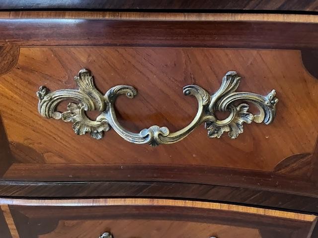 Commode en marqueterie de style Louis XV-photo-2
