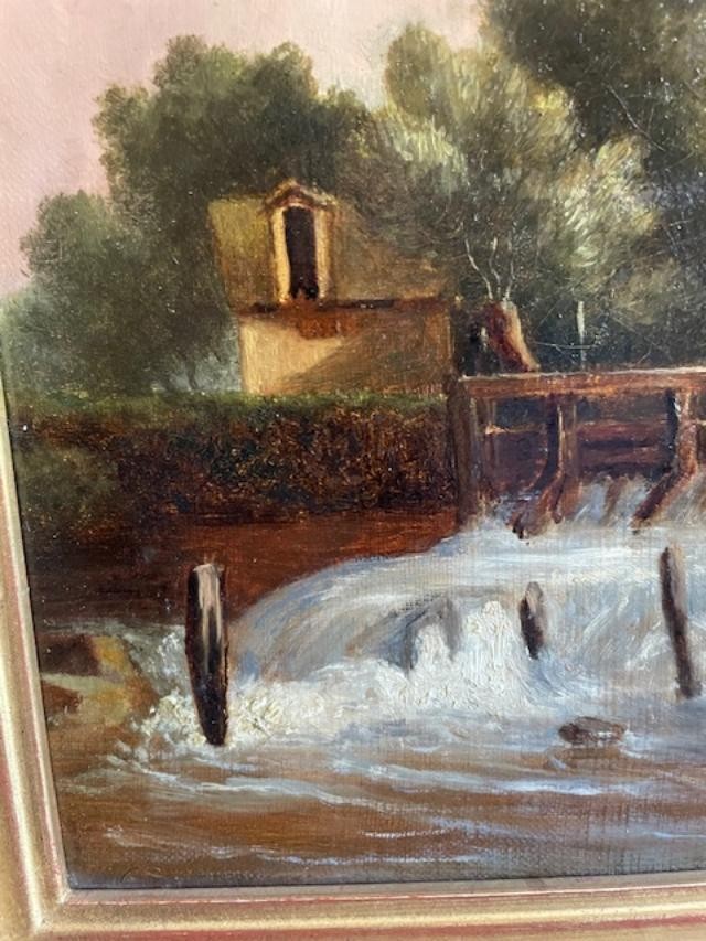 Ecole Française du 19 ème , huile sur toile-photo-3