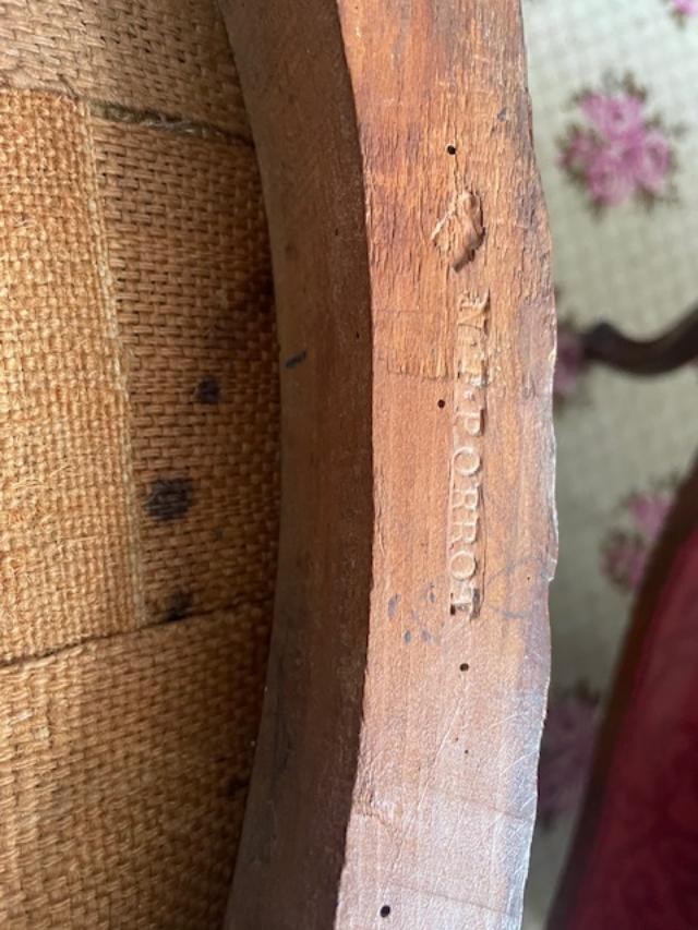 Pair Of 18th Century Armchairs Stamped Noêl-toussaint Porrot-photo-6