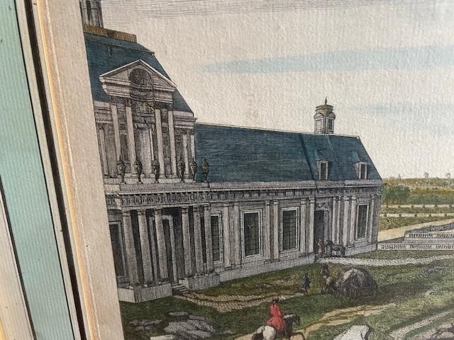 18th Century Optical View Of The Château De Maisons-photo-1