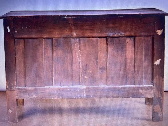Commode 18 ème en bois naturel ouvrant en à cinq tiroirs-photo-4