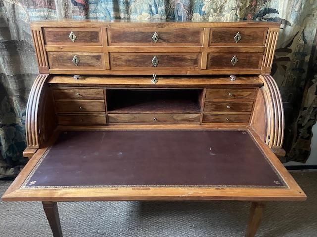 18th Century Louis XVI Period Walnut Cylinder Secretary-photo-5