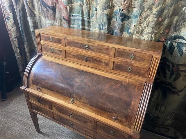 18th Century Louis XVI Period Walnut Cylinder Secretary-photo-6