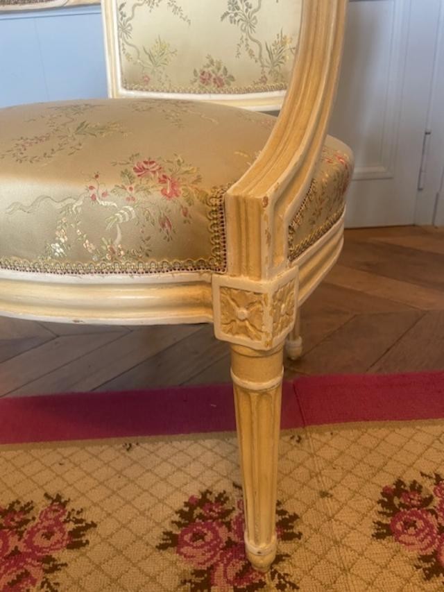Pair Of Louis XVI Period Cabriolet Armchairs-photo-4