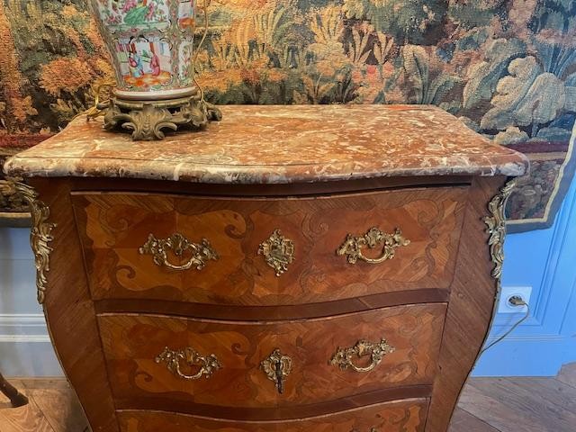 Commode 18 ème estampillée Jean-Charles SAUNIER époque Louis XV-photo-4