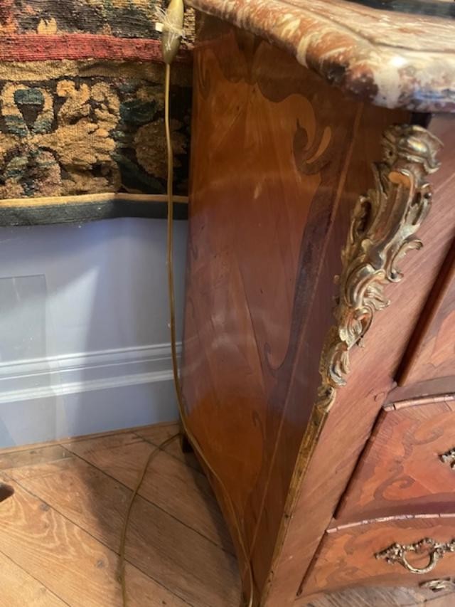 Commode 18 ème estampillée Jean-Charles SAUNIER époque Louis XV-photo-3