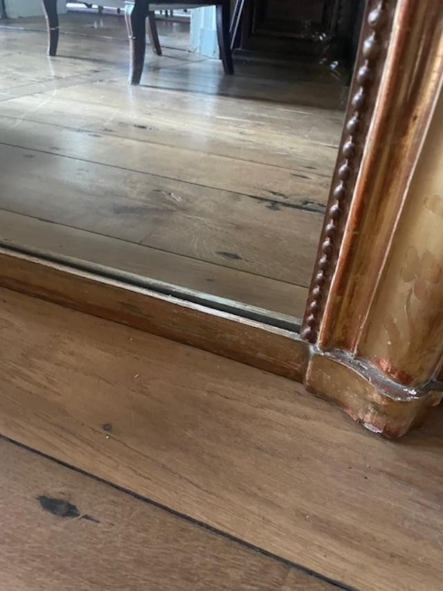 Grand miroir en bois et stuc dor&eacute; d&eacute;but 19 &egrave;me-photo-3