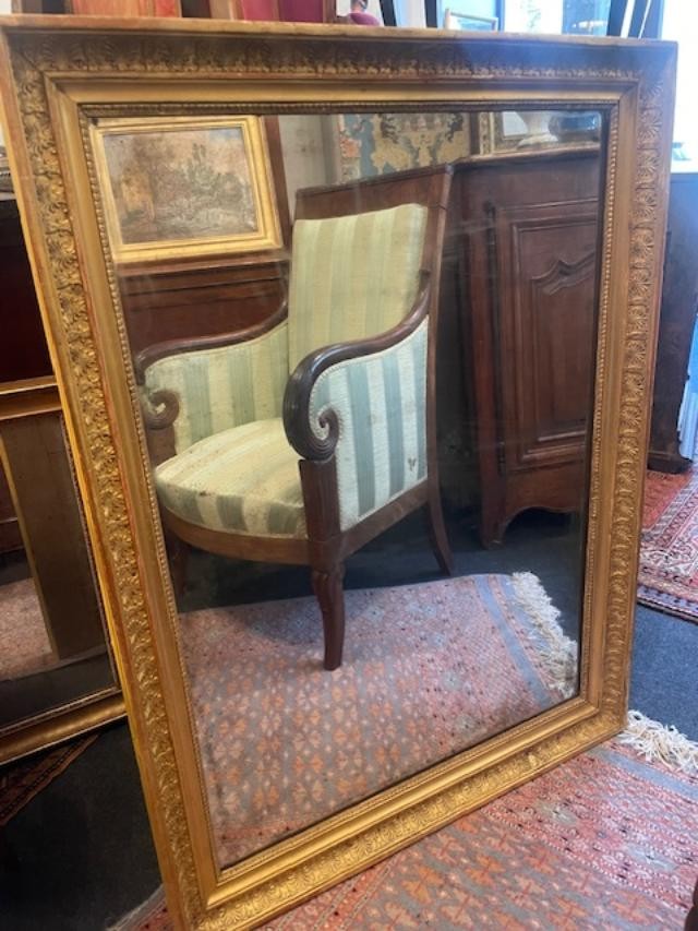 Miroir &agrave; palmettes d&#039;&eacute;poque empire
