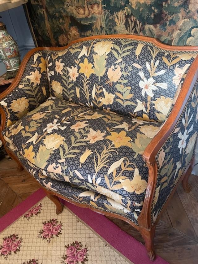 Rare petit canap&eacute; 18 &egrave;me d&#039;alc&ocirc;ve d&#039;&eacute;poque Louis XV-photo-1