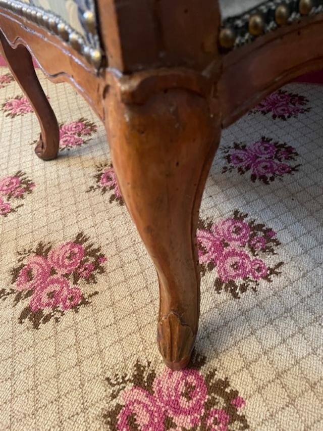 Rare petit canap&eacute; 18 &egrave;me d&#039;alc&ocirc;ve d&#039;&eacute;poque Louis XV-photo-4