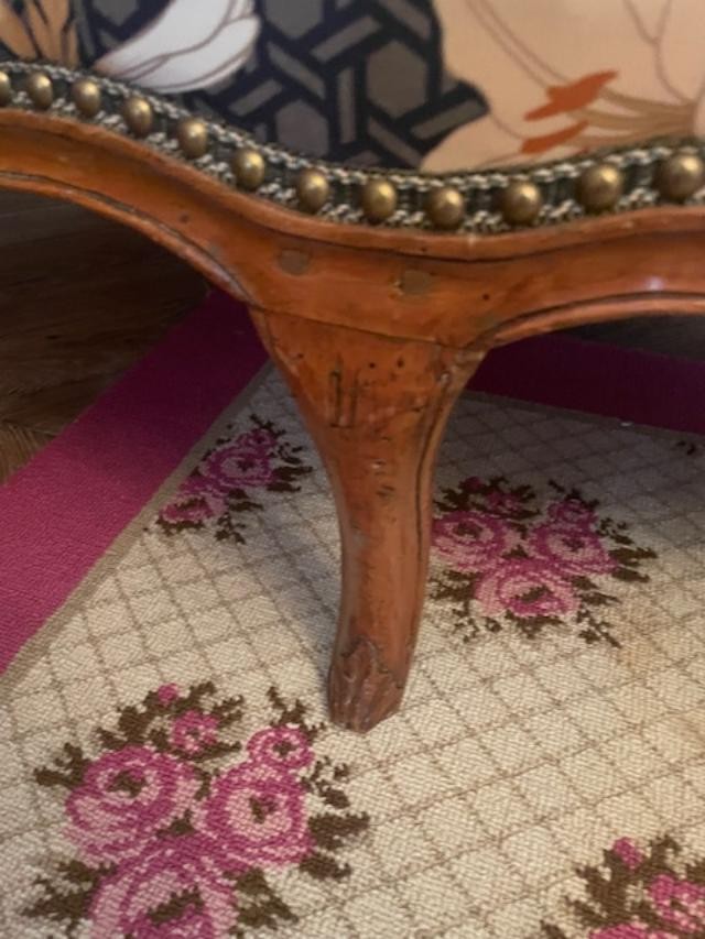 Rare petit canap&eacute; 18 &egrave;me d&#039;alc&ocirc;ve d&#039;&eacute;poque Louis XV-photo-7
