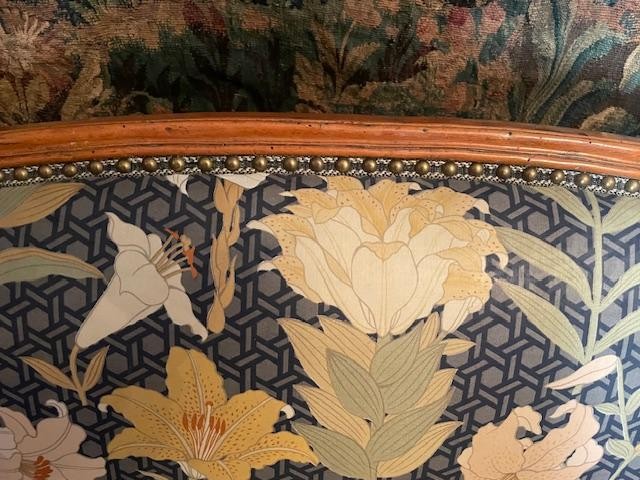 Rare petit canap&eacute; 18 &egrave;me d&#039;alc&ocirc;ve d&#039;&eacute;poque Louis XV-photo-8