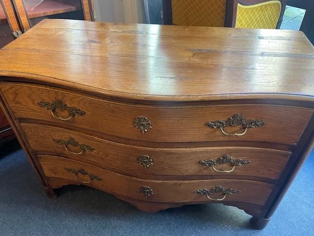 Commode 18 ème en bois naturel d'époque régence-photo-2