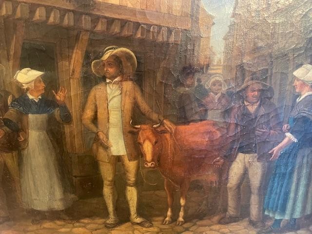 Ecole Française du 19 ème attibuée à Louis Caradec-photo-3