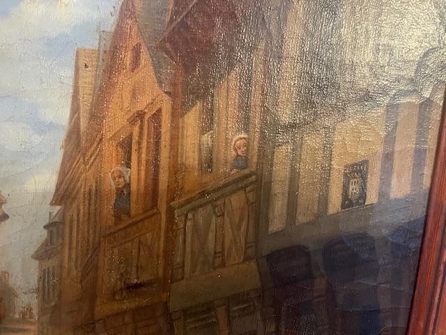 Ecole Française du 19 ème attibuée à Louis Caradec-photo-3