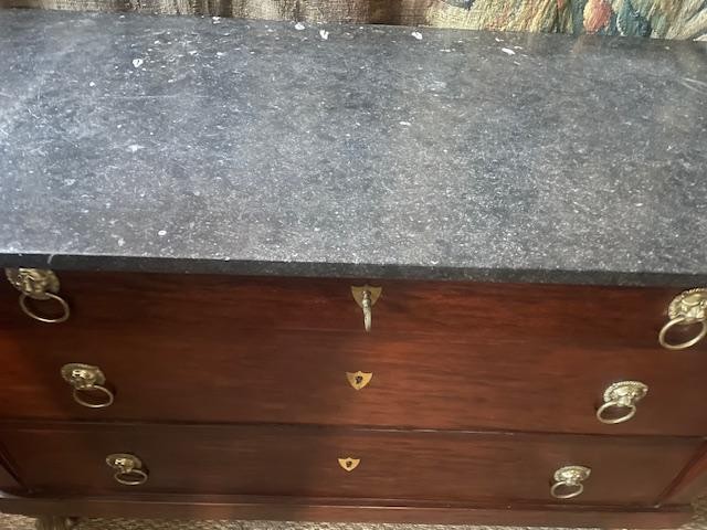 Commode retour d'Egypte en acajou d'époque Empire-photo-4