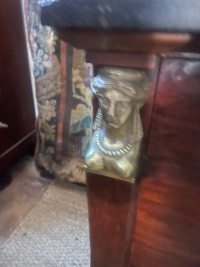 Commode retour d'Egypte en acajou d'époque Empire-photo-5
