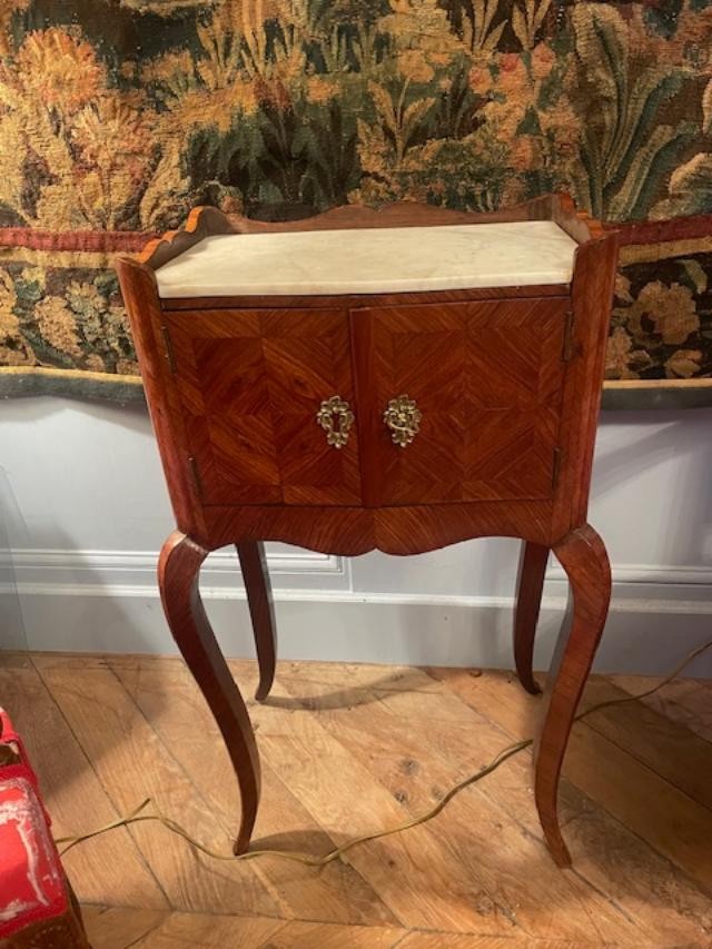 Louis XV Style Coffee Table In Veneered Wood-photo-2
